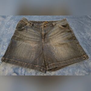 Lee Women's Jean Shorts - Dark Blue 16M Straight Fit